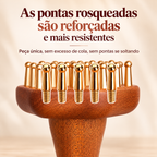 AuraComb™ Pro | Massageador Gua Sha de Madeira e Cobre