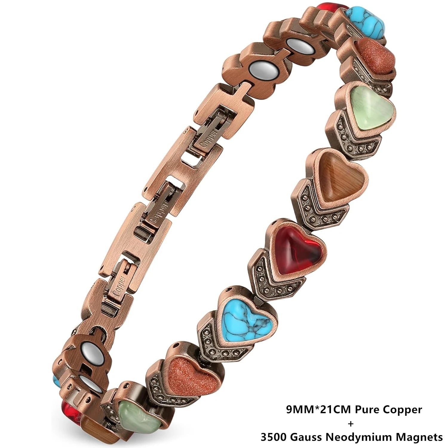 P-Energy - Bracelete Biomagnético de Cobre | Energia Vital e Beleza Natural