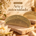 Pente de Latão com Padrão de Lótus | Massagem Energética e Bem-estar - LotusArt™