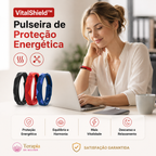 VitalShield™ - Pulseira de Bem-estar Energético | Germânio, Titânio e Turmalina