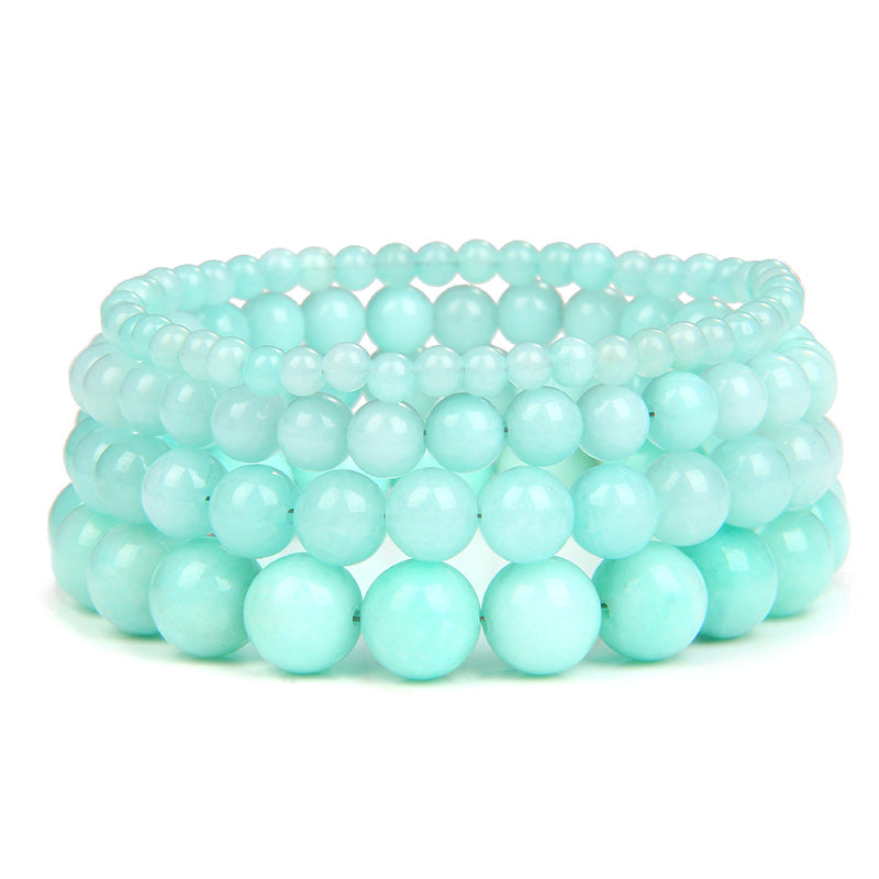 Pulseira de Amazonite Frisado - Terapia da Mulher