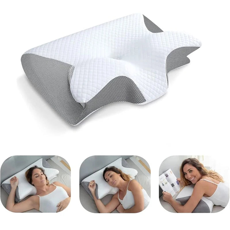Travesseiro Cervical Memory Foam Premium - Suporte Ergonômico