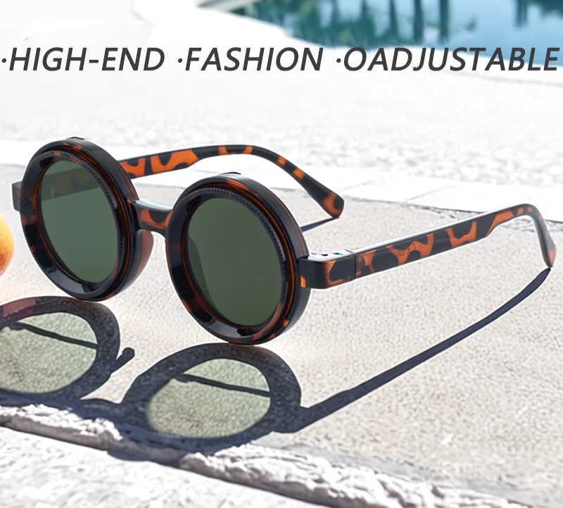 Óculos de Sol Steampunk com Lente Ajustável - Regulagem de Luminosidade
