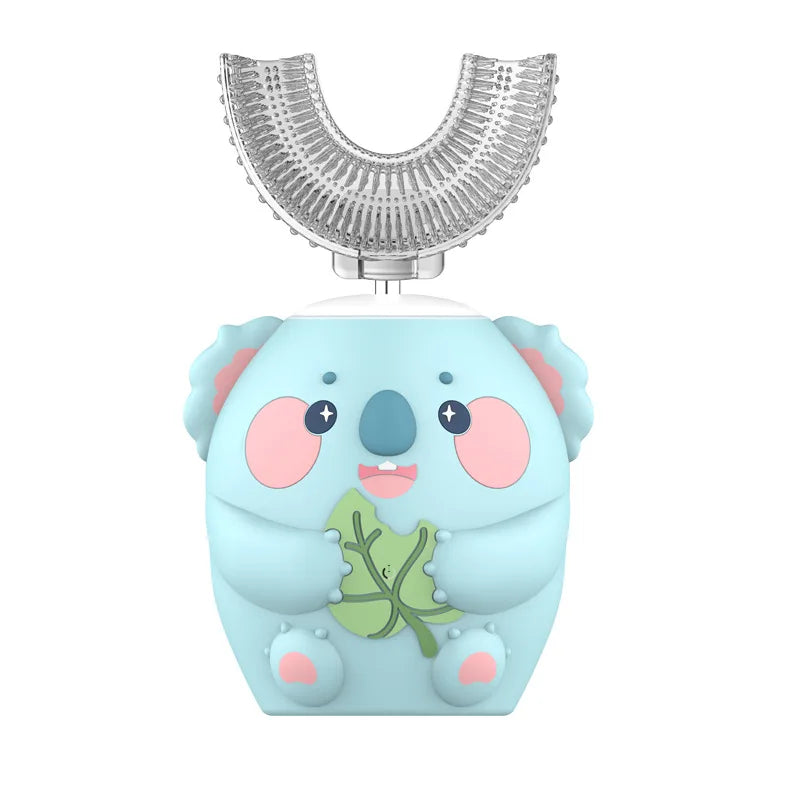 Escova de Dentes Elétrica Infantil Formato U 360° | Automática Sônica com Temporizador - SmileBuddy™