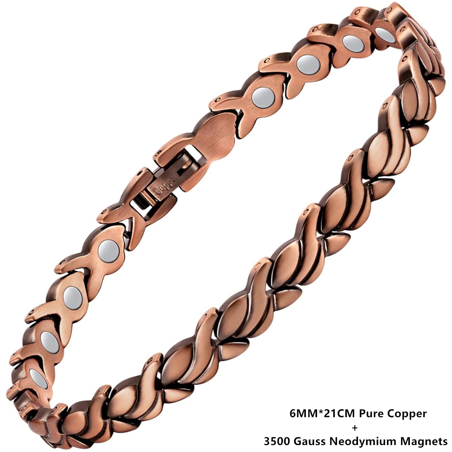 P-Energy - Bracelete Biomagnético de Cobre | Energia Vital e Beleza Natural