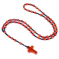 Cordão com Crucifixo de Cristais Naturais - Proteção Espiritual e Cura Energética | Fé Cristã