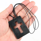 Colar com Pingente de Shungite em Cruz | Proteção Energética e Aterramento - ShungiteCross™