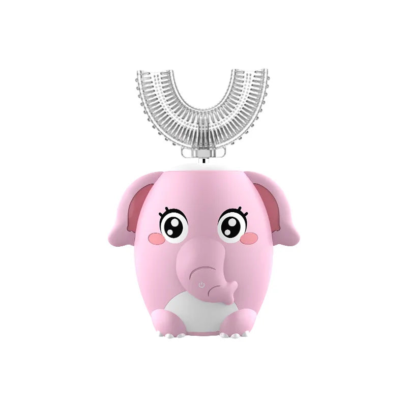 Escova de Dentes Elétrica Infantil Formato U 360° | Automática Sônica com Temporizador - SmileBuddy™