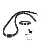Conjunto Zodíaco - Colar e Bracelete de Onix