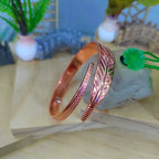 FeatherWing™ - Bracelete de Cobre Puro | Energia Ancestral e Proteção Espiritual