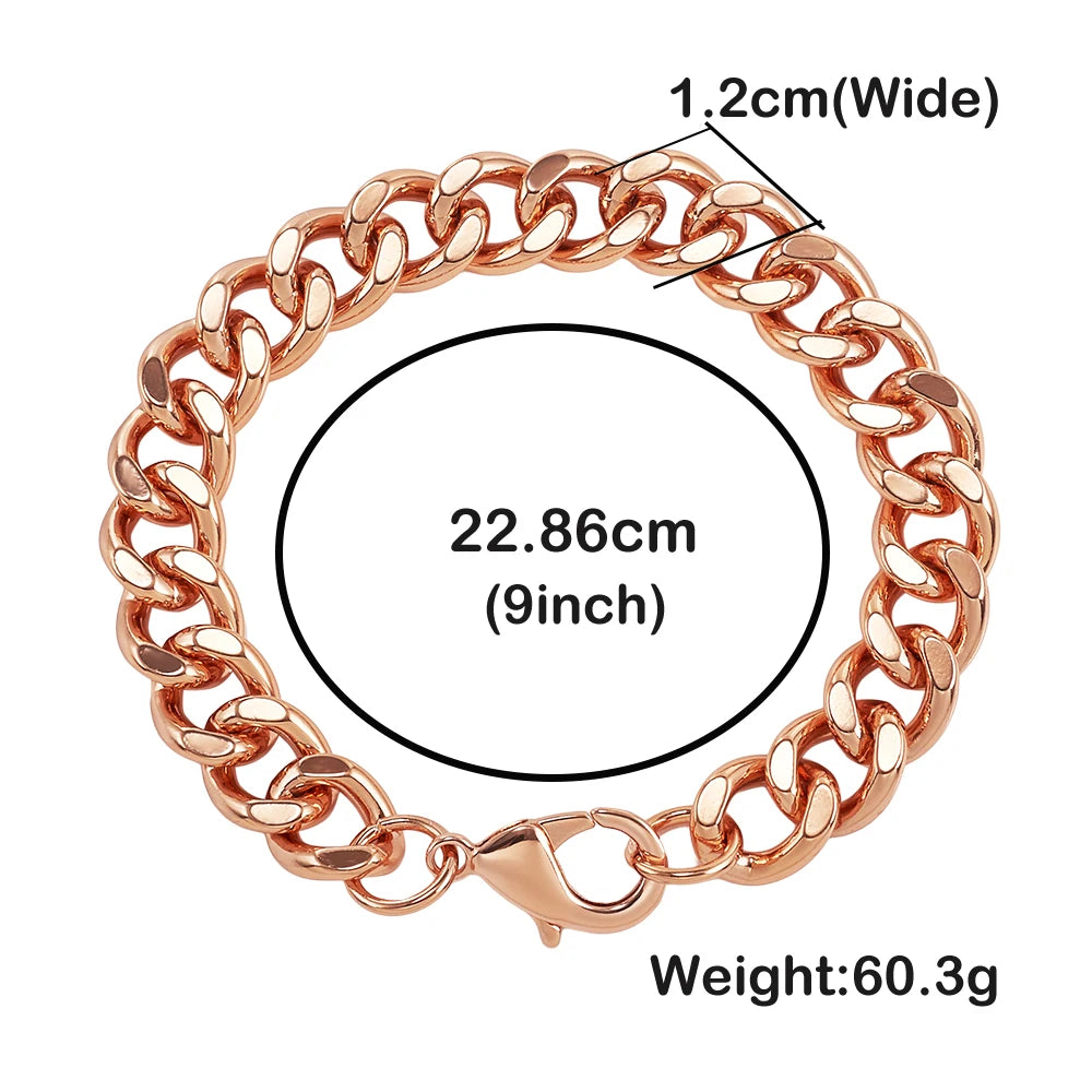 Pulseira de Cobre Puro Estilo Cubana