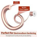 TeslaFlow™ - Kit Eletrocultura Completo 40m | Fio de Cobre Puro + 2 Gabaritos Fibonacci + 6 Hastes de Madeira