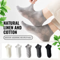 EcoBreathe™ - Meias Premium de Cânhamo e Algodão - Antibacteriana Anti-Suor - Kit 5 Pares