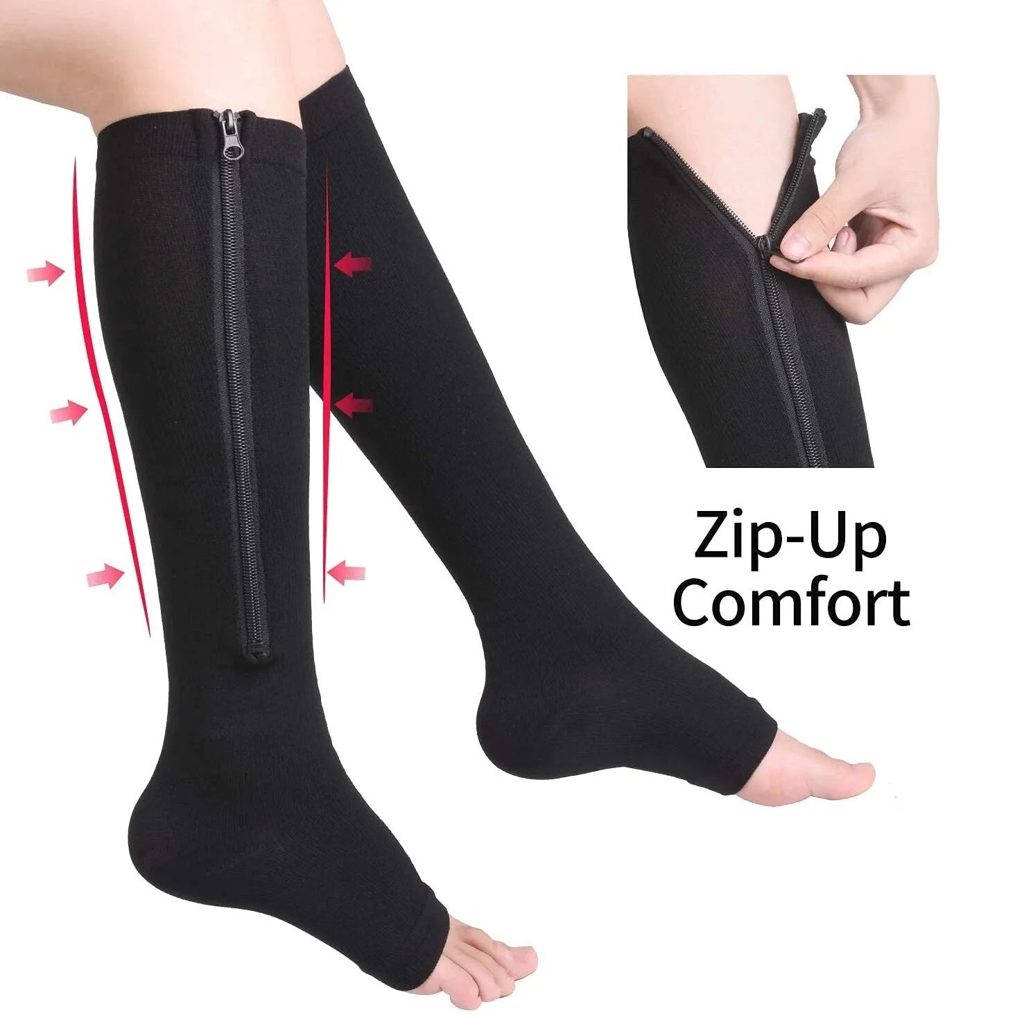 Meia de compressão com zíper - C-Socks™