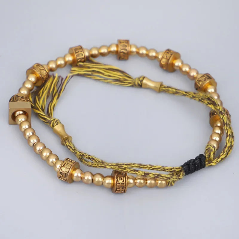 Pulseira de Cobre Mantra Tibetano – Om Mani Padme Hum