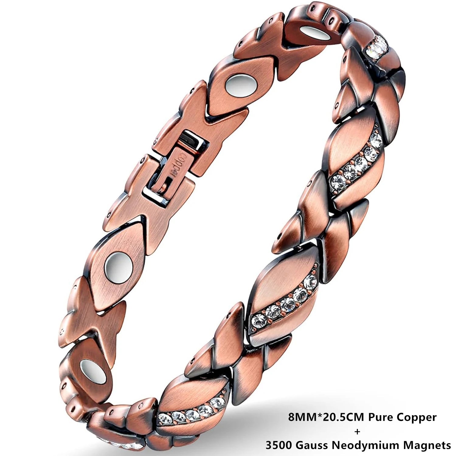 P-Energy - Bracelete Biomagnético de Cobre | Energia Vital e Beleza Natural