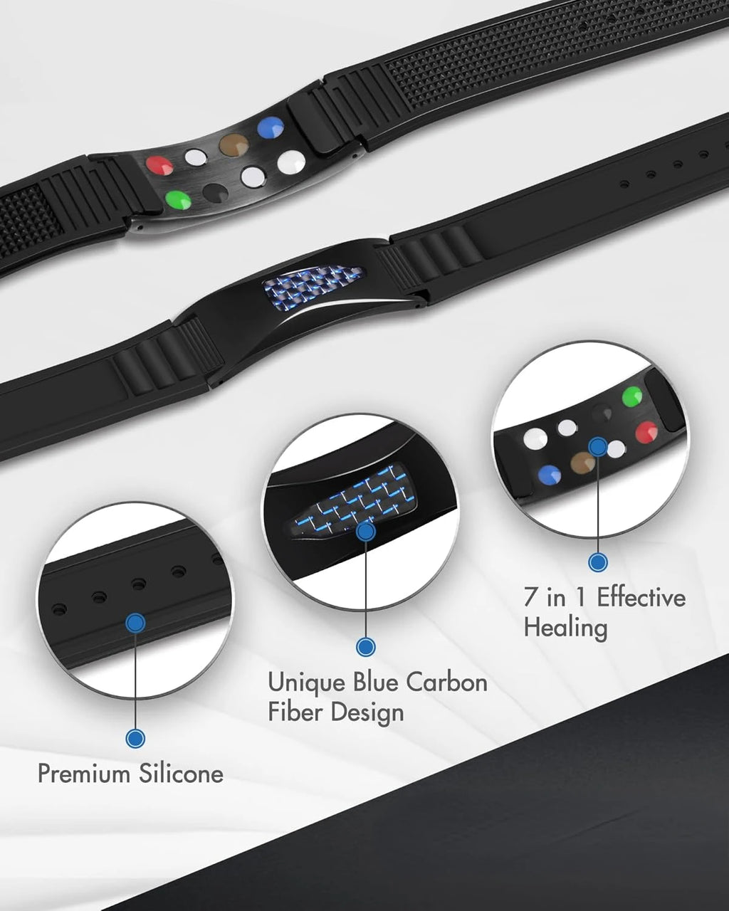 IonFlow™ 7-Elements - Bracelete Magnético dos 7 Elementos Ancestrais