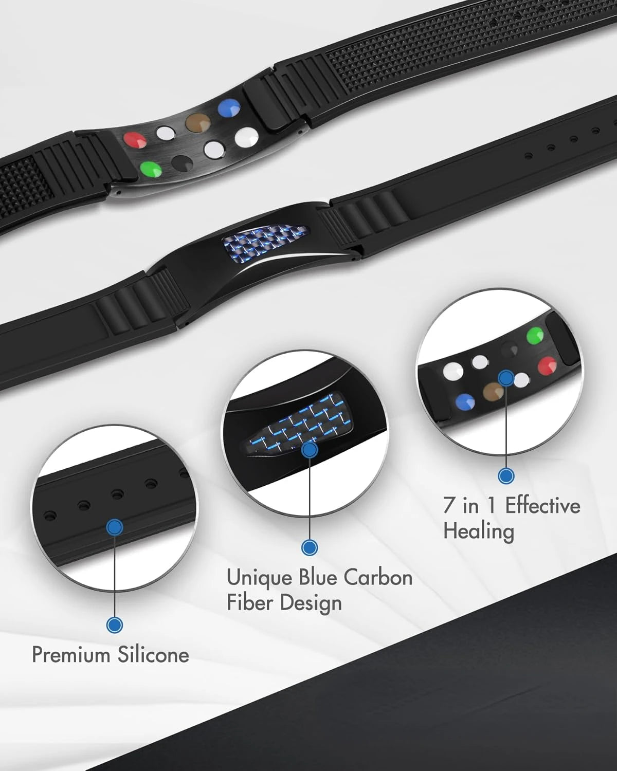 IonFlow™ 7-Elements - Bracelete Magnético dos 7 Elementos Ancestrais