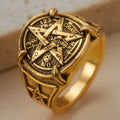 Anel Tetragrammaton™ | Anel Hermético de Geometria Sagrada — Simbolismo Ocultista Vestível