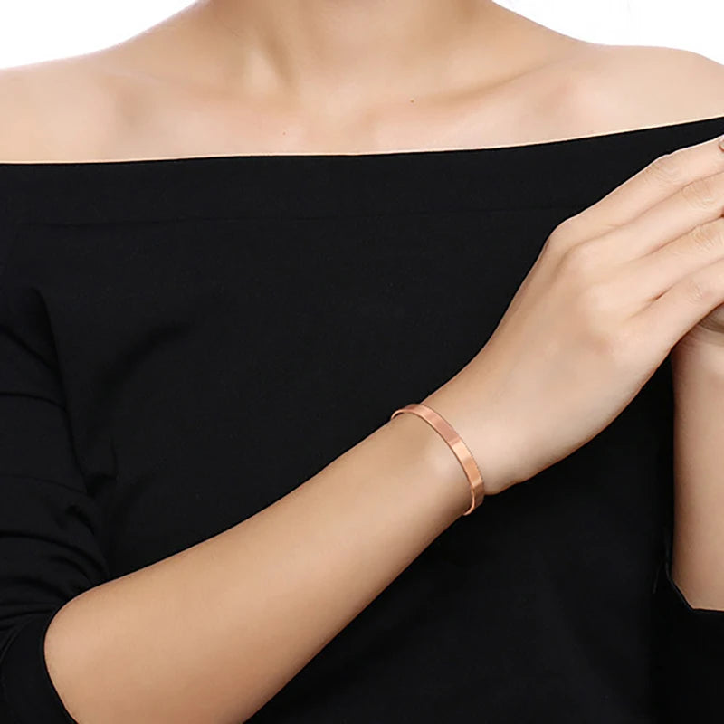 Bracelete de Cobre Puro Sem Magneto | Pulseira Ajustável Unissex