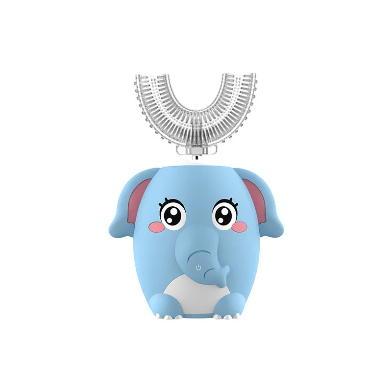 Escova de Dentes Elétrica Infantil Formato U 360° | Automática Sônica com Temporizador - SmileBuddy™