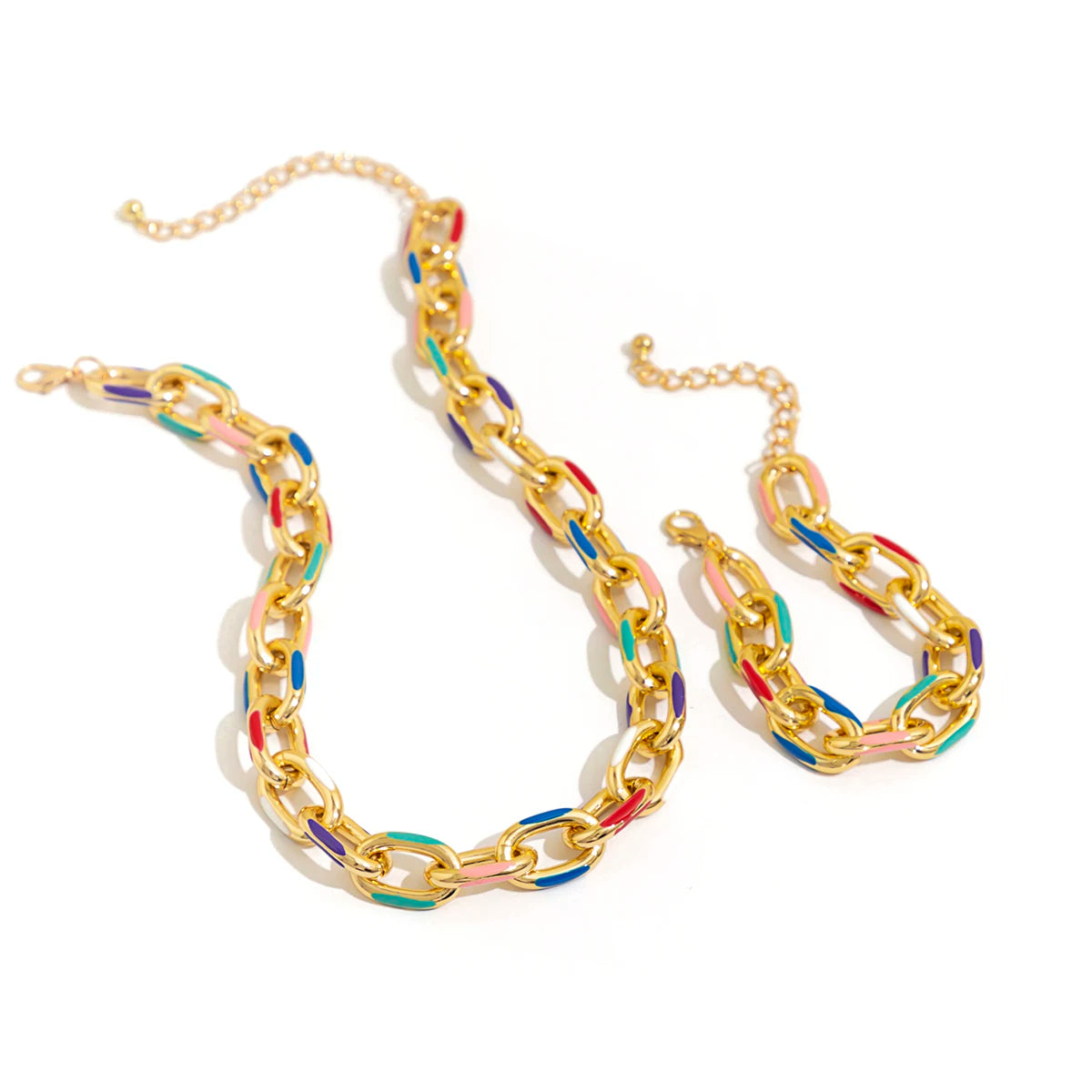 Conjunto Alegria 🤩 com Gargantilha e Bracelete de Cobre - Terapia da Mulher