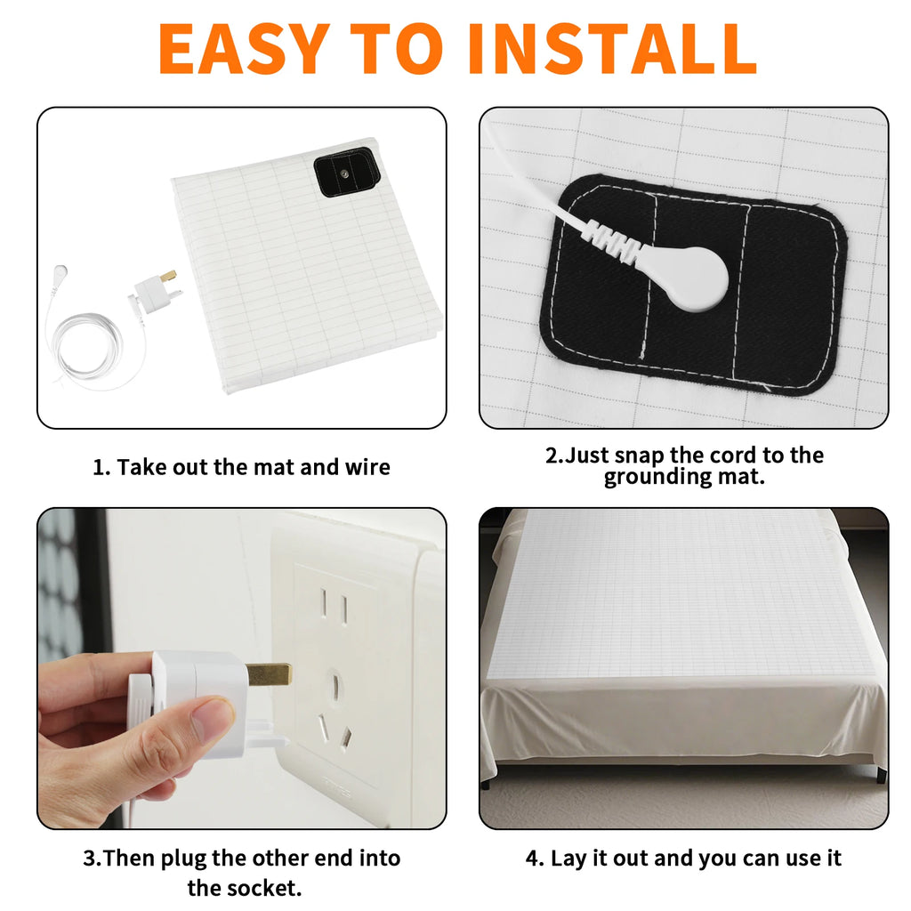 Lençol de Aterramento com Fibra de Prata - Terapia da Mulher