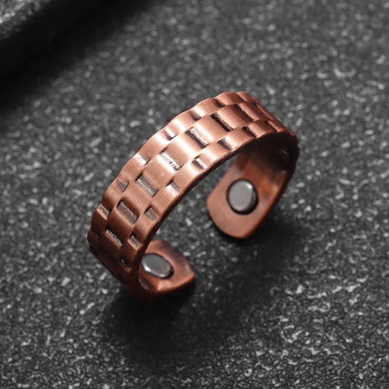 Anel de Cobre Puro 99.9% com Magnetos | 18 Modelos