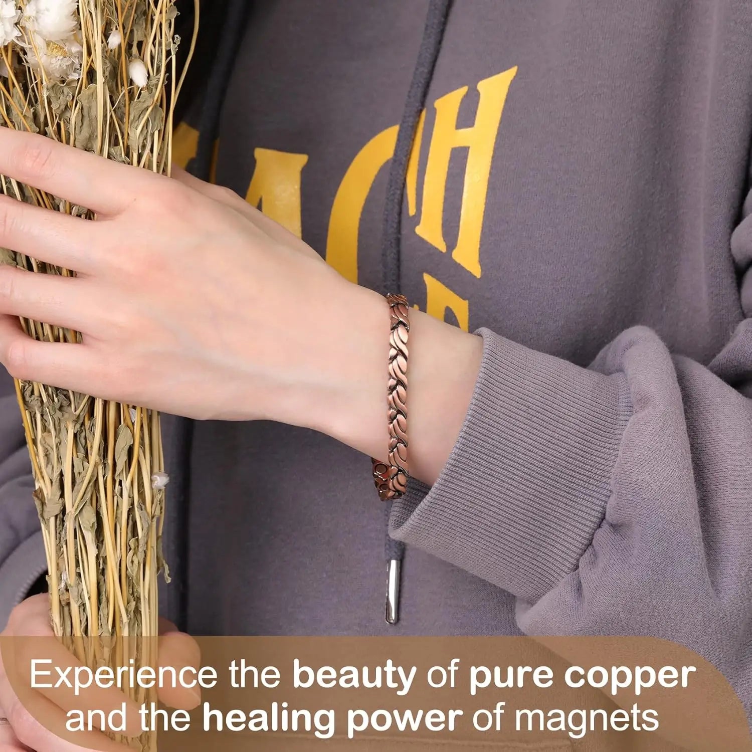 P-Energy - Bracelete Biomagnético de Cobre | Energia Vital e Beleza Natural