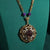AmethystGlow™ - Colar de Ametista Roxa Vintage com Design Floral | Pedra Natural e Banho de Ouro