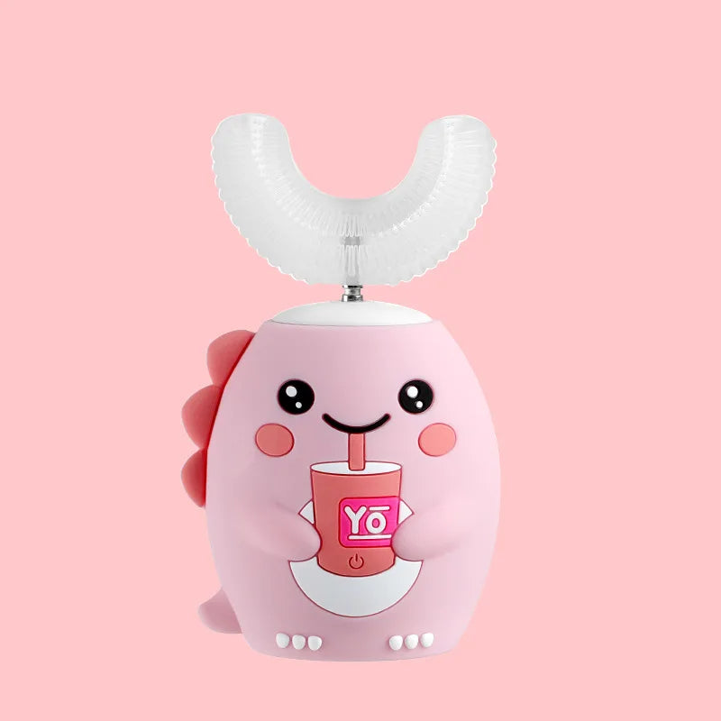 Escova de Dentes Elétrica Infantil Formato U 360° | Automática Sônica com Temporizador - SmileBuddy™