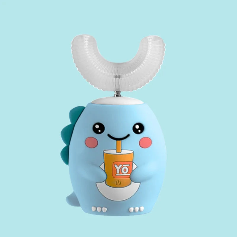 Escova de Dentes Elétrica Infantil Formato U 360° | Automática Sônica com Temporizador - SmileBuddy™