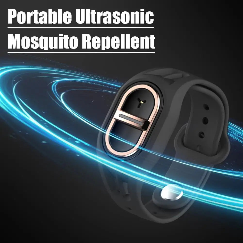 New Ultrasonic Mosquito Repellent Bracelet Summer Outdoor Anti-Mosquito Keychain For Camping Running Portable Wristband