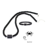 Conjunto Zodíaco - Colar e Bracelete de Onix