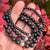 ShungiteStack™ - Pulseira Empilhada de Shungita Russa | Chakra Raiz e Proteção EMF