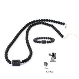 Conjunto Zodíaco - Colar e Bracelete de Onix