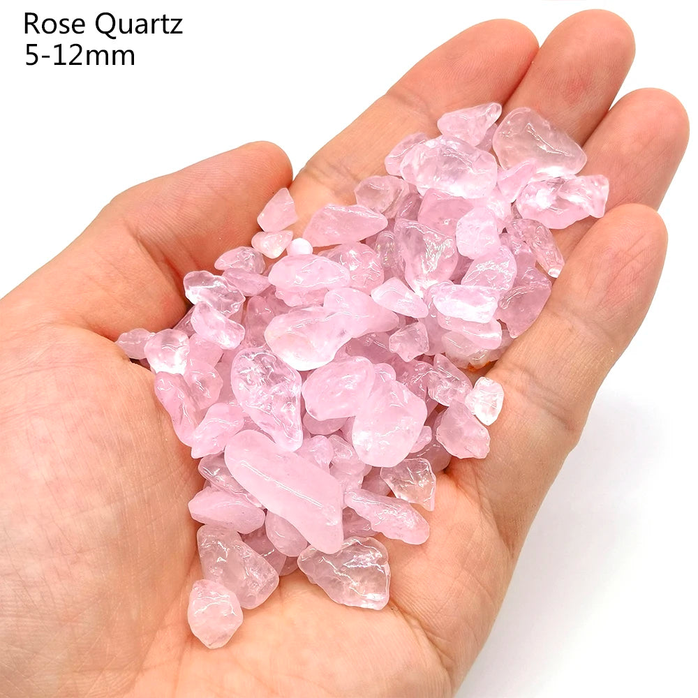 Cristais Naturais a Granel | 25 Tipos de Pedras - Quartzo Rosa, Ametista, Shungita, Olho de Tigre e Mais