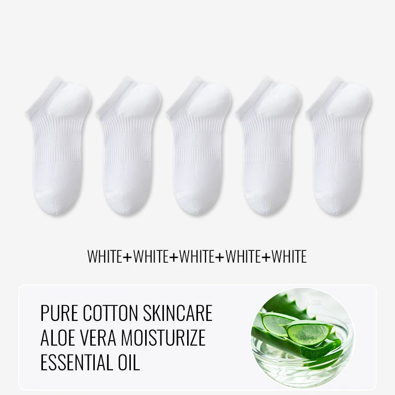EcoBreathe™ - Meias Premium Aloe Vera e Algodão - Hidratante Anti-Suor - Kit 5 pares