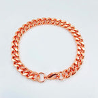 Pulseira de Cobre com Banho Rose Gold | Elegância Unissex - RoseLink™