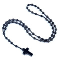 Cordão com Crucifixo de Cristais Naturais - Proteção Espiritual e Cura Energética | Fé Cristã