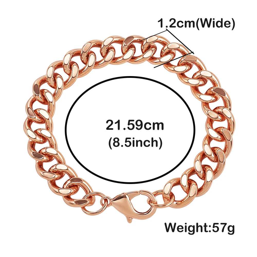 Pulseira de Cobre Puro Estilo Cubana