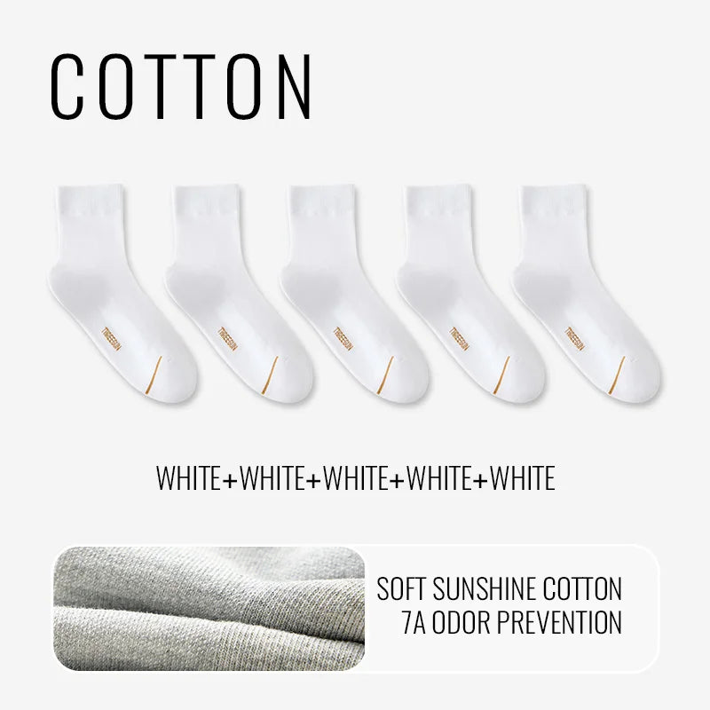 EcoBreathe™ L - Meias Premium Artemísia e Algodão - Kit 5 Pares