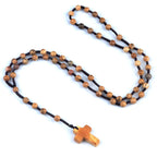 Cordão com Crucifixo de Cristais Naturais - Proteção Espiritual e Cura Energética | Fé Cristã