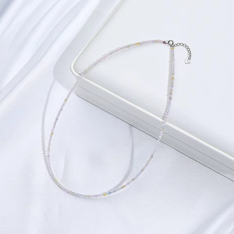 Colar de Prata Esterlina 925 com Cristais Naturais | Jornada do Sagrado Feminino - CrystalSoul™