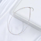 Colar de Prata Esterlina 925 com Cristais Naturais | Jornada do Sagrado Feminino - CrystalSoul™