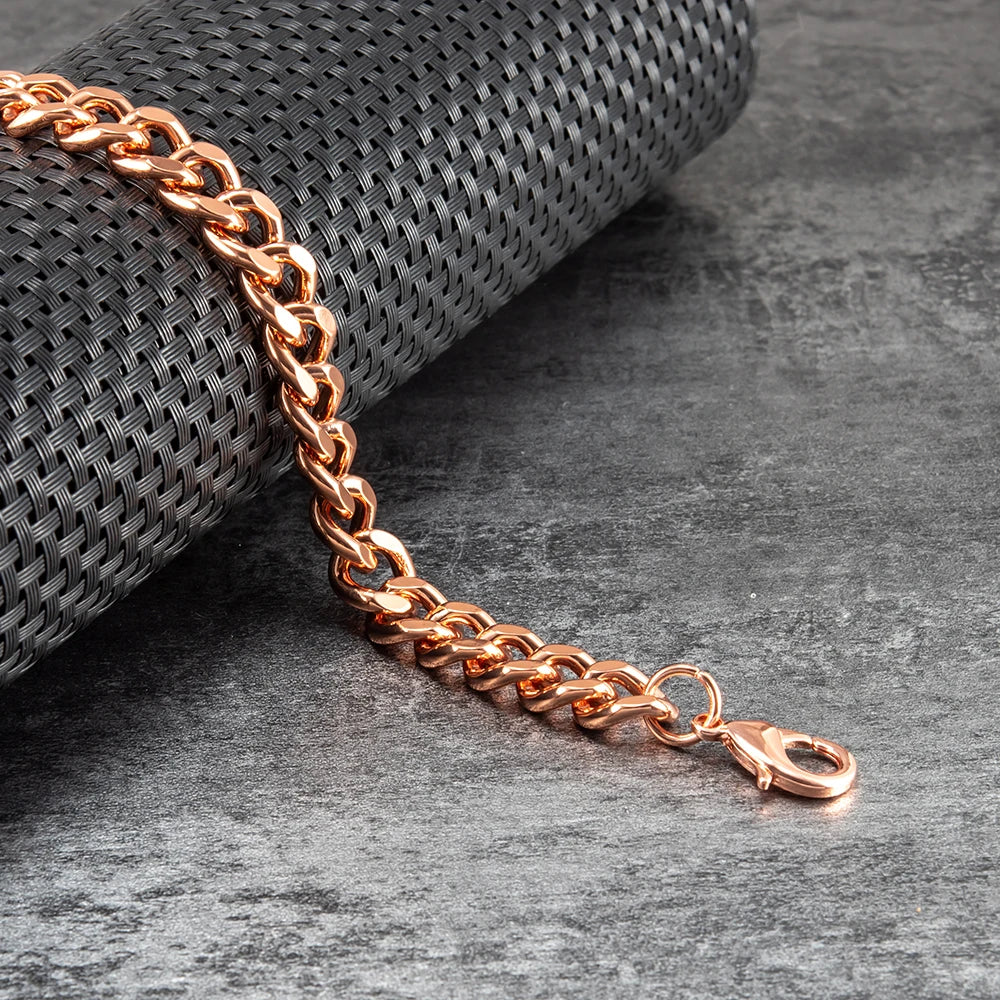Pulseira de Cobre Puro Estilo Cubana