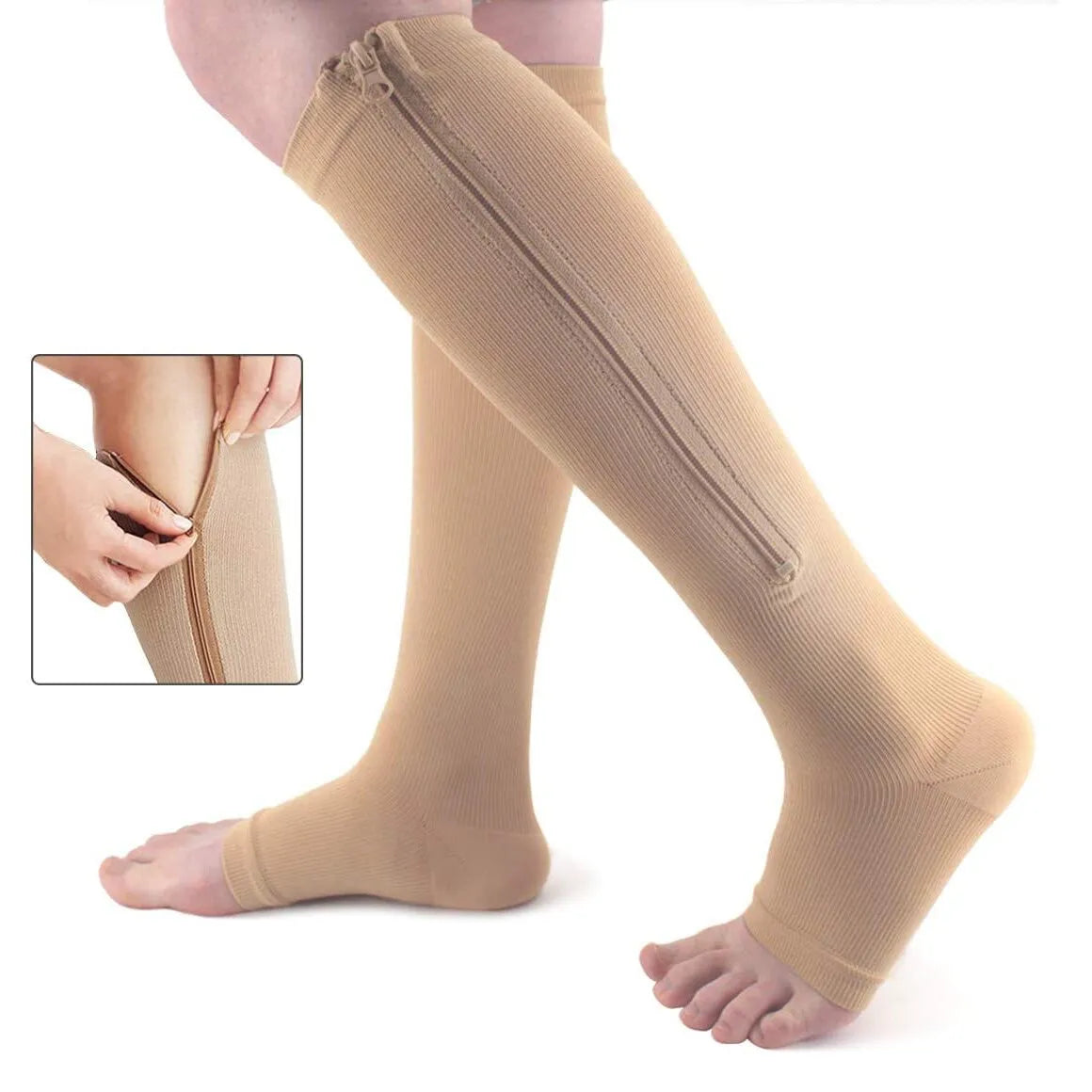 Meia de compressão com zíper - C-Socks™