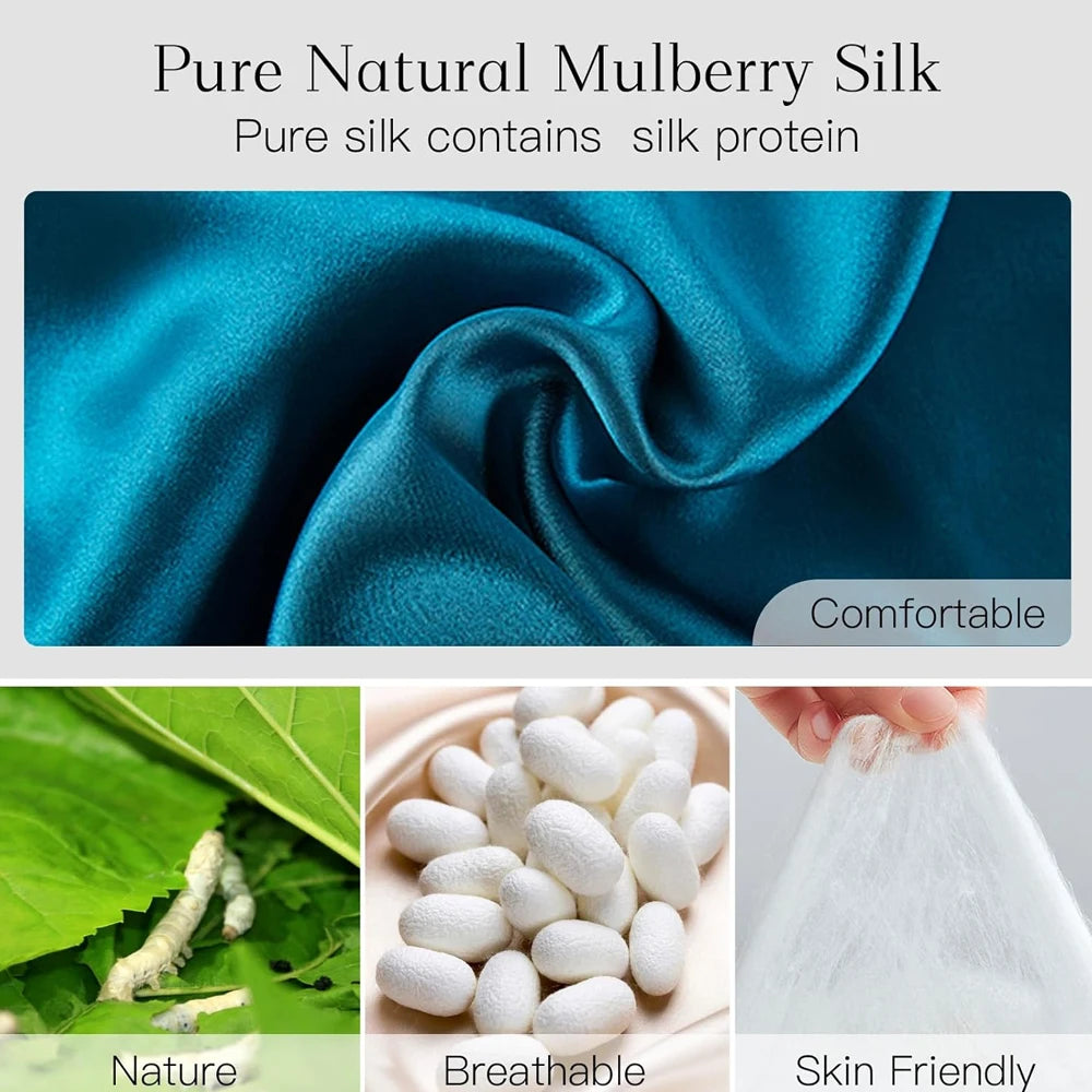 Máscara de Sono em Seda de Amoreira 100% Natural | Bloqueio Total de Luz - SilkDream™