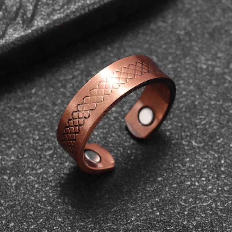 Anel de Cobre Puro 99.9% com Magnetos | 9 Modelos