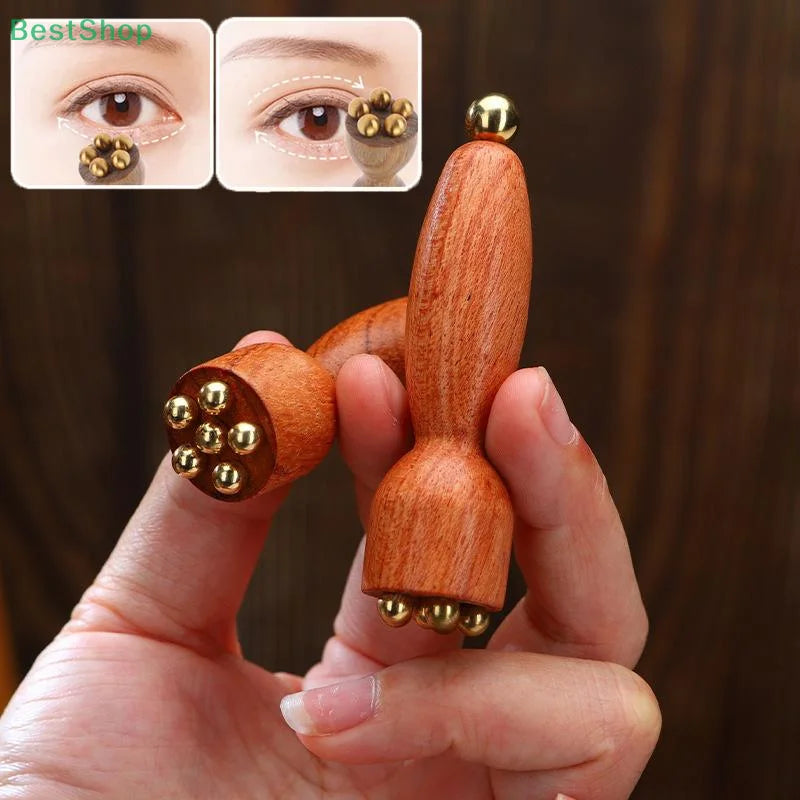 AuraComb™ Facial - Massageador Guasha de Liga de Cobre e Pau-rosa | Relaxamento e Rejuvenescimento